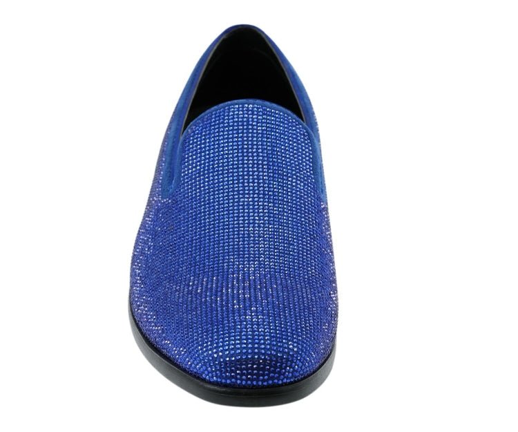 Amali Dazzle Royal Smoking Slippers by Amali – Don't Panic Shoes