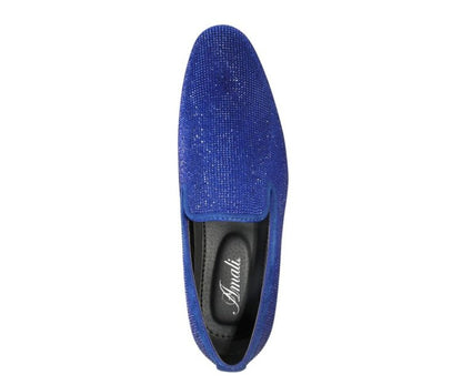 Amali Dazzle Royal Smoking Slippers by Amali – Don't Panic Shoes