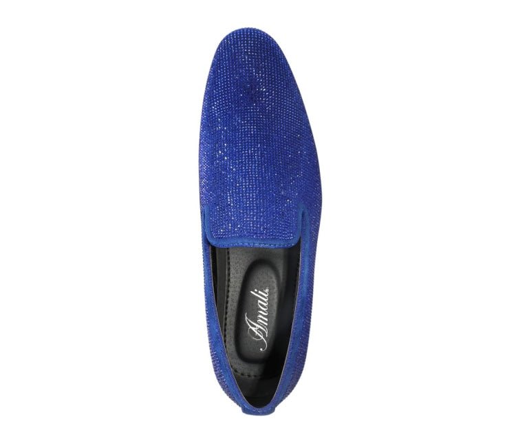 Amali Dazzle Royal Smoking Slippers by Amali – Don't Panic Shoes