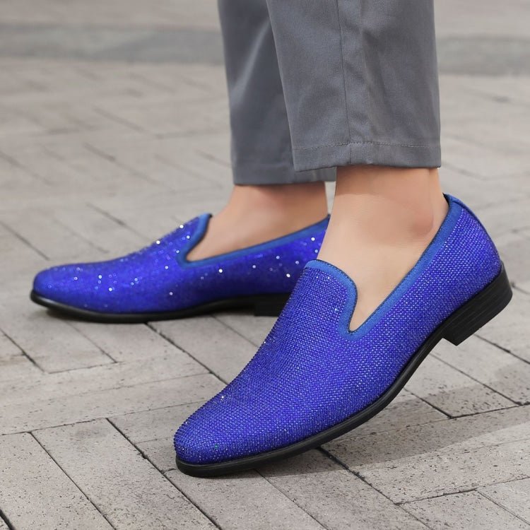 Amali Dazzle Royal Smoking Slippers by Amali – Don't Panic Shoes