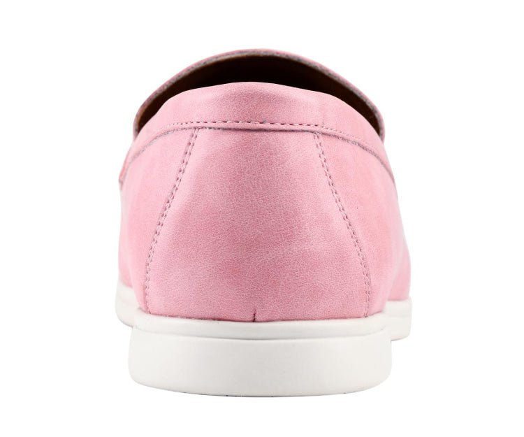 Amali Deniz Men's Pink Suede Slip On Loafers Loafers by Amali – Don't Panic Shoes