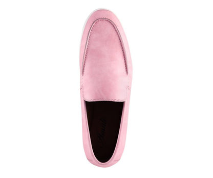 Amali Deniz Men's Pink Suede Slip On Loafers Loafers by Amali – Don't Panic Shoes