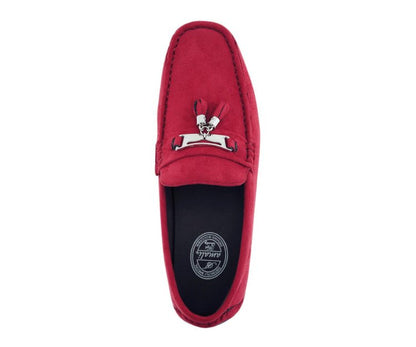 Amali Dyer Men's Driving Moccasins Crimson Elegance Driving Moccasins by Amali – Don't Panic Shoes