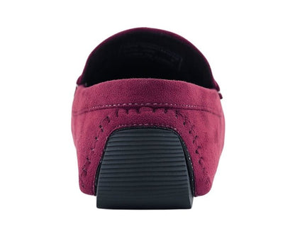 Amali Ecker Burgundy Men’S Suede Driving Moccasins Driving Moccasins by Amali – Don't Panic Shoes