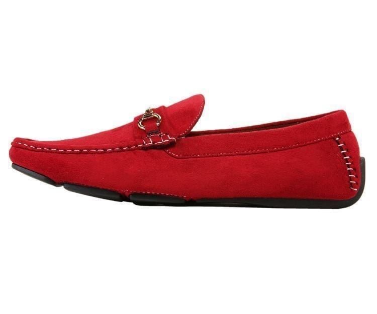 Amali Ecker Red Driving Moccasins by Amali – Don't Panic Shoes