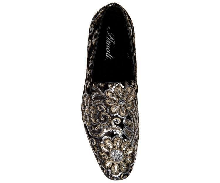 Amali Fabian Black Smoking Slippers by Amali – Don't Panic Shoes