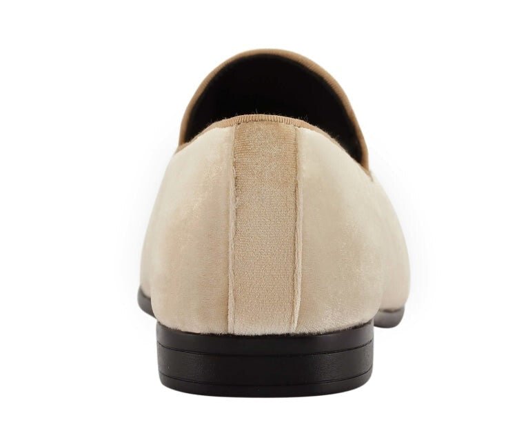 Amali Fabio Taupe Smoking Slippers by Amali – Don't Panic Shoes
