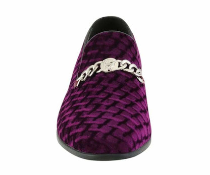 Amali Felix Burgundy Velvet Smoking Slippers Smoking Slippers by Amali – Don't Panic Shoes