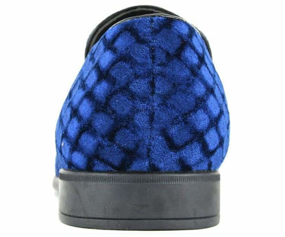 Amali Felix Navy Women’S Velvet Smoking Slippers Smoking Slippers by Amali – Don't Panic Shoes