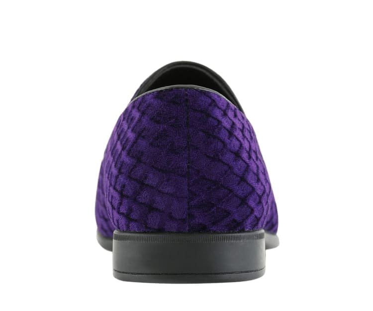 Amali Felix Purple Velvet Women’S Smoking Slipper Smoking Slippers by Amali – Don't Panic Shoes