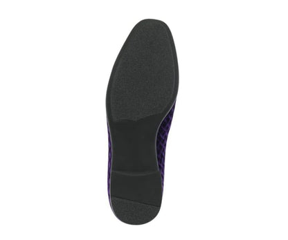 Amali Felix Purple Velvet Women’S Smoking Slipper Smoking Slippers by Amali – Don't Panic Shoes