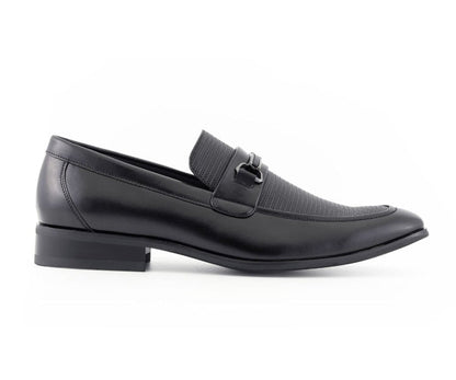 Amali Gerald Black Men’S Slip On Loafers Rubber Sole Loafers by Amali – Don't Panic Shoes