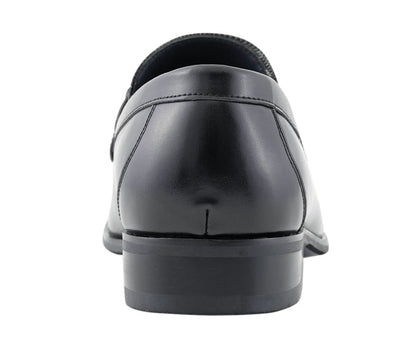Amali Gerald Black Men’S Slip On Loafers Rubber Sole Loafers by Amali – Don't Panic Shoes
