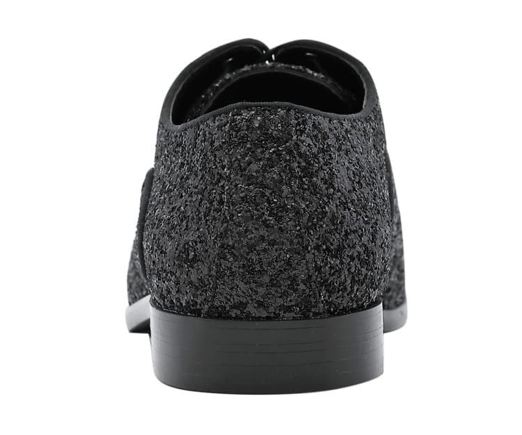 Amali GlamorouS Glitter Oxfords Men’s Black Glitter Oxfords by Amali – Don't Panic Shoes