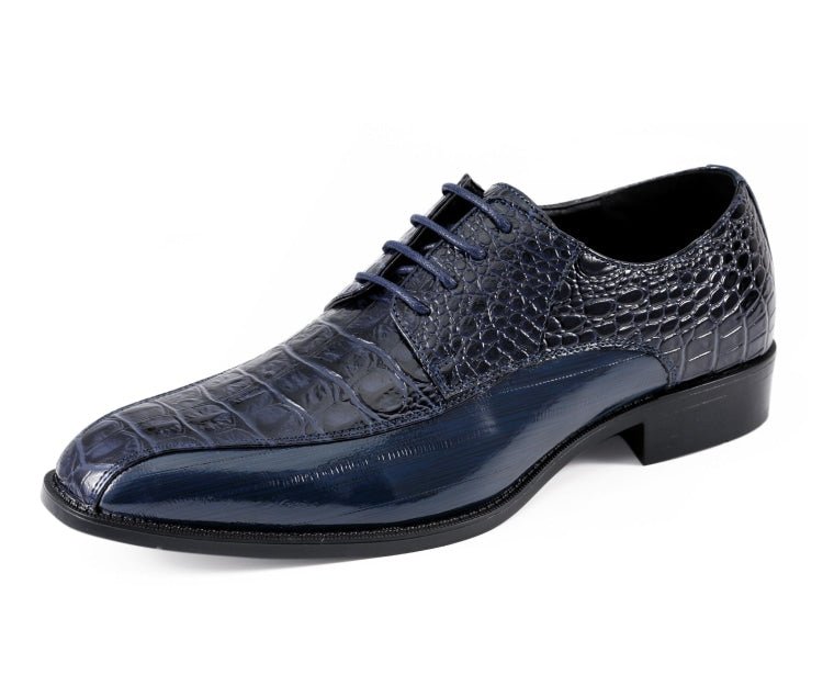 Amali Harvey Croc Men's Exotic Leather Dress Shoes Oxfords by Amali – Don't Panic Shoes