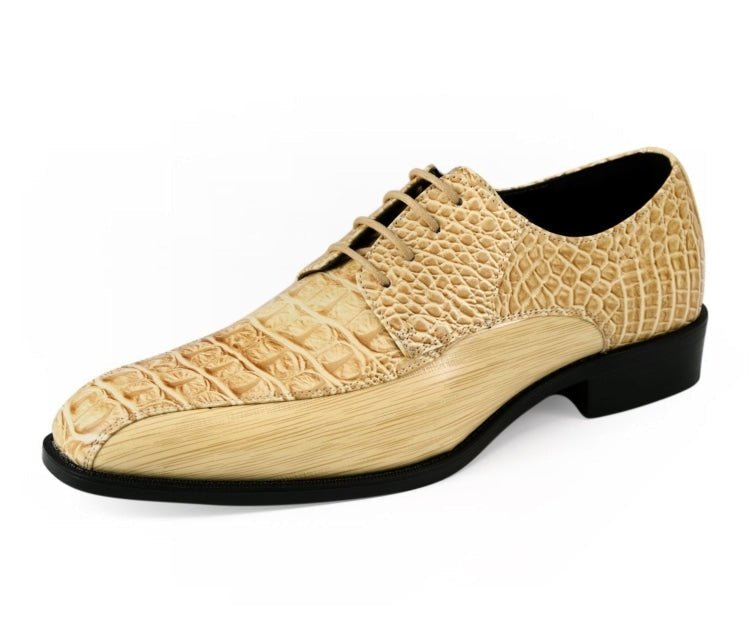 Amali Harvey Croc Men's Exotic Leather Dress Shoes Oxfords by Amali – Don't Panic Shoes