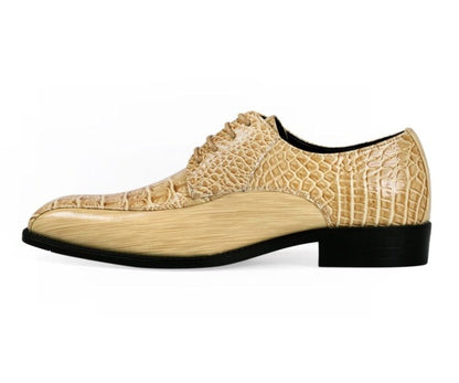 Amali Harvey Croc Men's Exotic Leather Dress Shoes Oxfords by Amali – Don't Panic Shoes