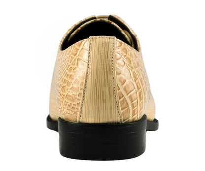 Amali Harvey Croc Men's Exotic Leather Dress Shoes Oxfords by Amali – Don't Panic Shoes