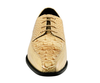 Amali Harvey Croc Men's Exotic Leather Dress Shoes Oxfords by Amali – Don't Panic Shoes