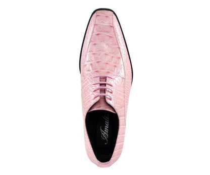 Amali Harvey Men's Pink Animal Print Sophisticated Oxford Shoes Oxfords by Amali – Don't Panic Shoes