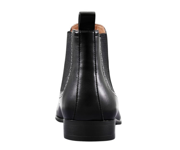 Amali HayeS Black Men’s Wingtip Chelsea Boots Leather Boots by Amali – Don't Panic Shoes