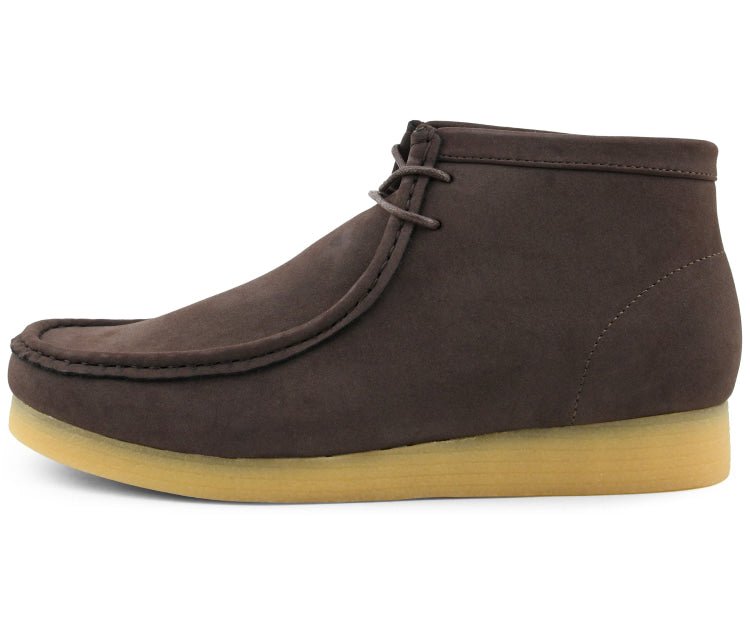 Amali Jason 2 High Top Men's Brown Suede Crepe Sole Chukka Boots Boots by Amali – Don't Panic Shoes