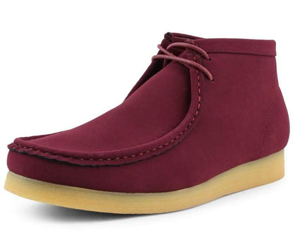 Amali Jason 2 Men's Burgundy Suede Limited Edition Ankle Boots Boots by Amali – Don't Panic Shoes