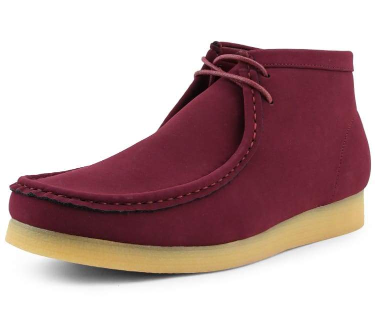 Amali Jason 2 Men's Burgundy Suede Limited Edition Ankle Boots Boots by Amali – Don't Panic Shoes