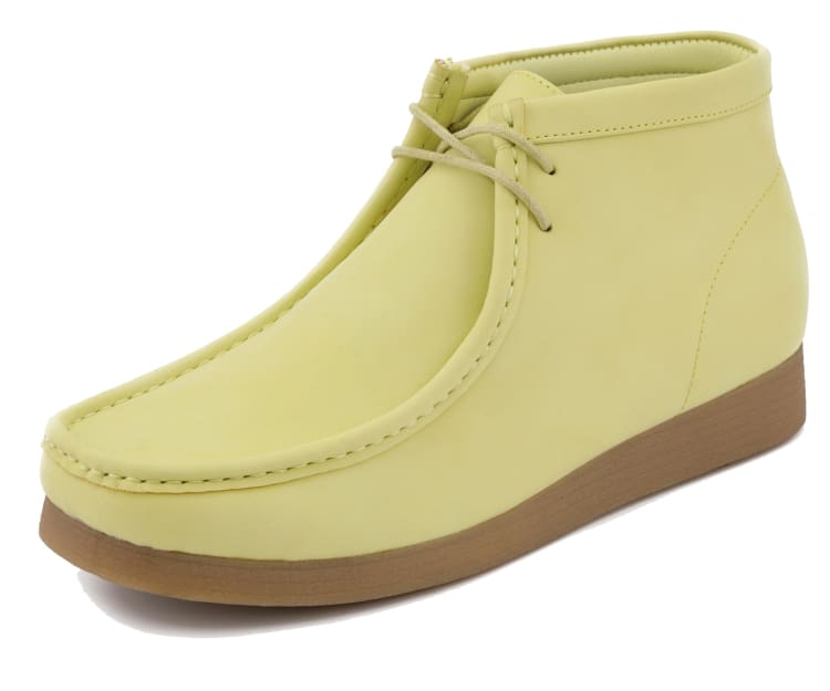 Amali Jason 2 Men's Lime Yellow Suede Limited Edition Ankle Boots Boots by Amali – Don't Panic Shoes