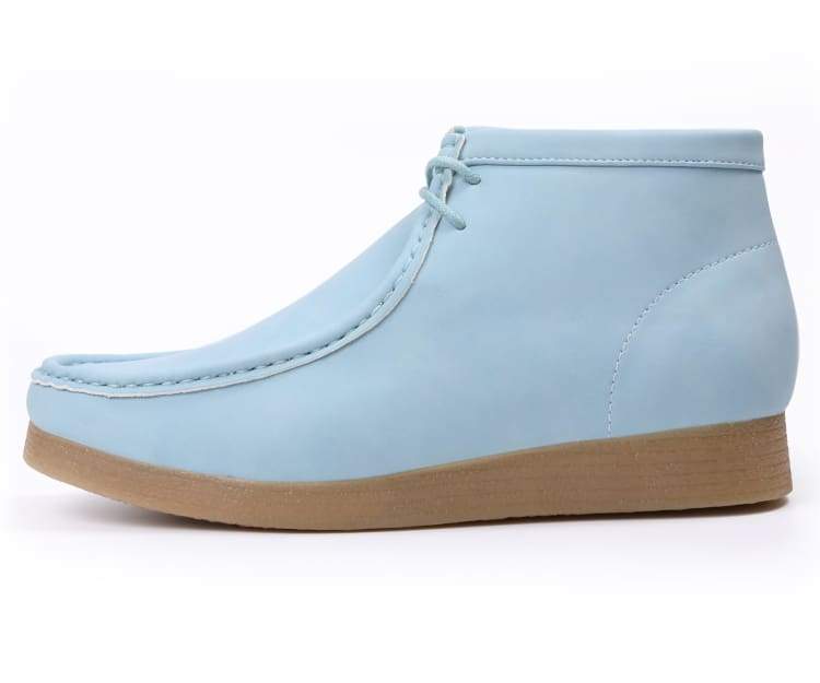 Amali Jason 2 Men's Sky Blue Suede Limited Edition Ankle Boots Boots by Amali – Don't Panic Shoes
