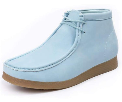 Amali Jason 2 Men's Sky Blue Suede Limited Edition Ankle Boots Boots by Amali – Don't Panic Shoes