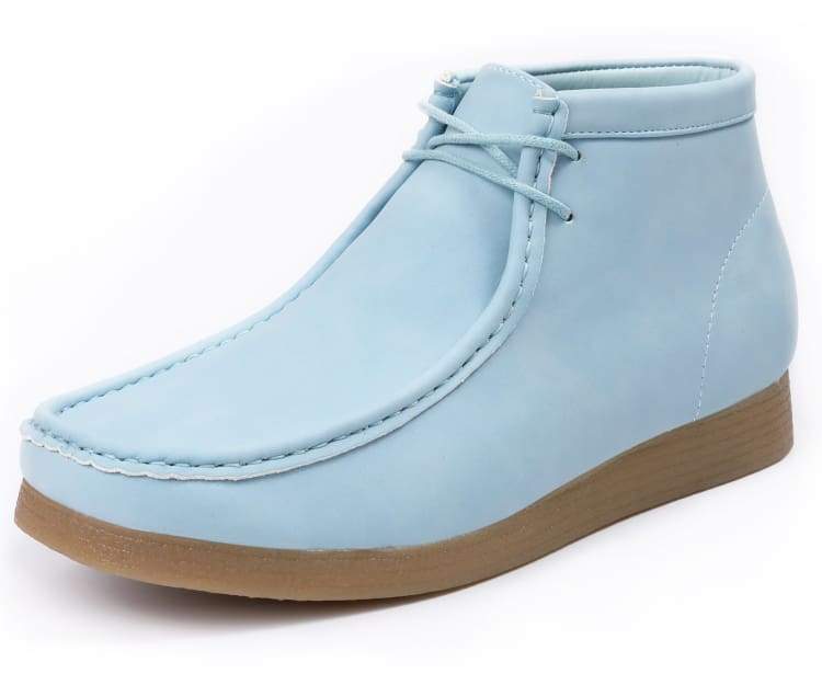 Amali Jason 2 Men's Sky Blue Suede Limited Edition Ankle Boots Boots by Amali – Don't Panic Shoes