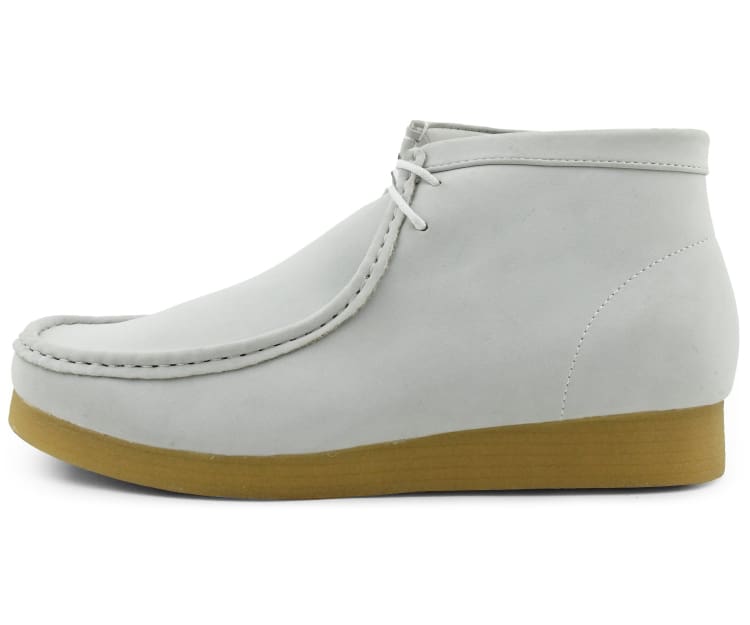 Amali Jason 2 Men's White Suede Limited Edition Ankle Boots Boots by Amali – Don't Panic Shoes