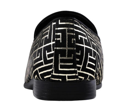 Amali Kazimar Luxe Slip On LoaferS Men’s Leather Smoking Slippers by Amali – Don't Panic Shoes