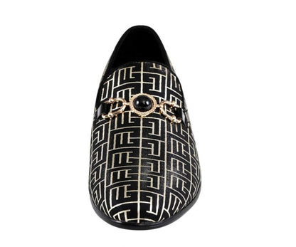 Amali Kazimar Luxe Slip On LoaferS Men’s Leather Smoking Slippers by Amali – Don't Panic Shoes