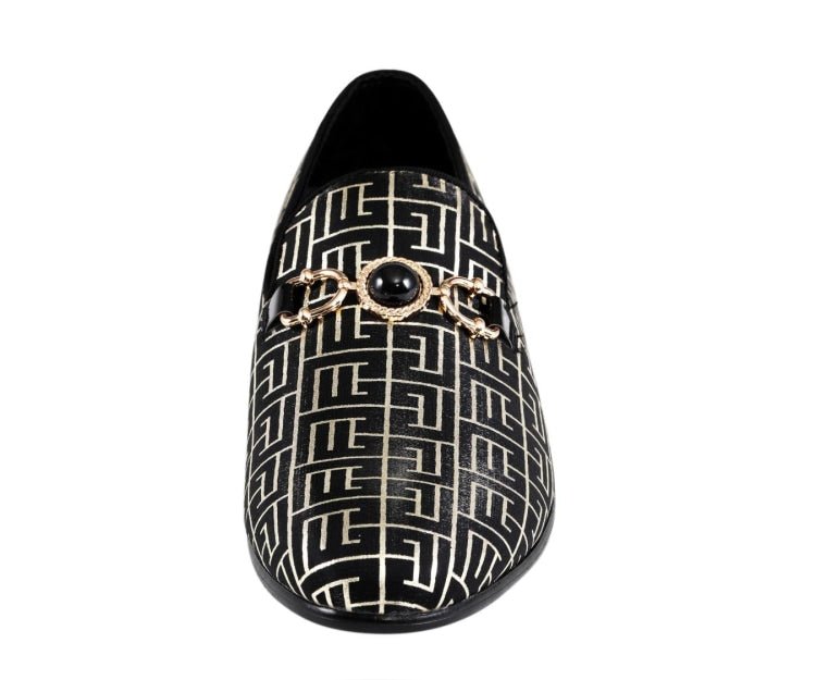 Amali Kazimar Luxe Slip On LoaferS Men’s Leather Smoking Slippers by Amali – Don't Panic Shoes