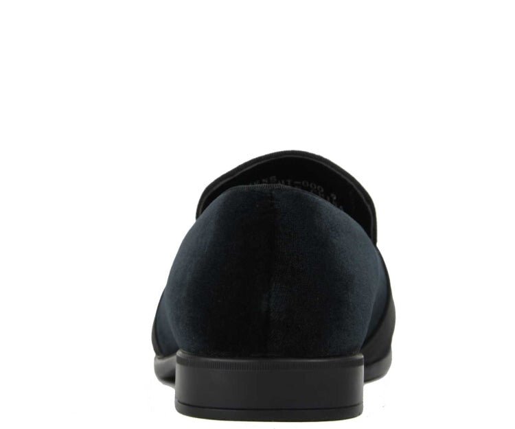 Amali Knight Black Men’S Velvet Loafers Smoking Slippers by Amali – Don't Panic Shoes