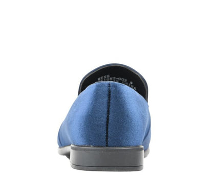Amali Knight Navy Velvet LoaferS Men’s Velvet Smoking Slippers by Amali – Don't Panic Shoes