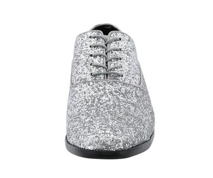 Amali Lawrence Men's Silver Oxfords Oxfords by Amali – Don't Panic Shoes