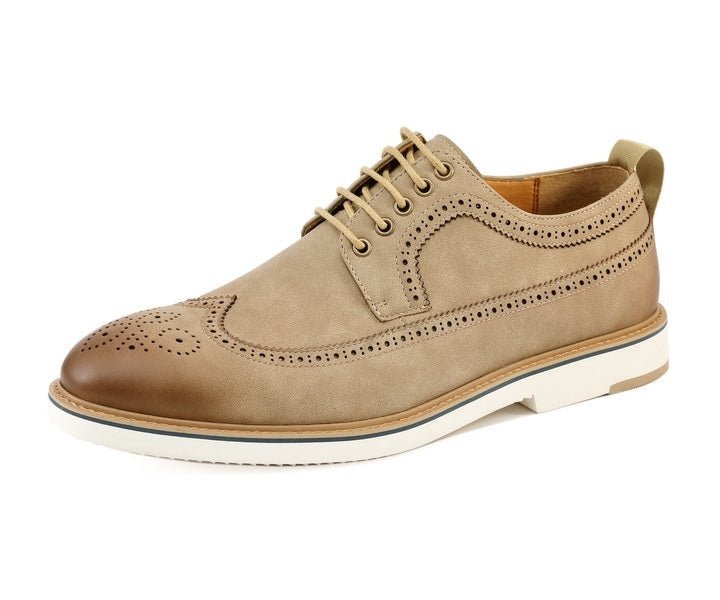 Amali Lian Taupe Hybrid Derby ShoeS Men’s Suede Oxfords by Amali – Don't Panic Shoes