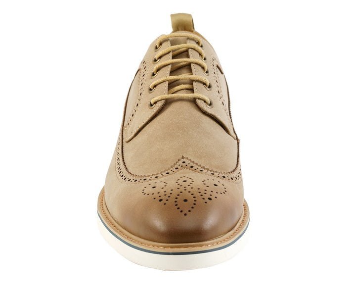 Amali Lian Taupe Hybrid Derby ShoeS Men’s Suede Oxfords by Amali – Don't Panic Shoes