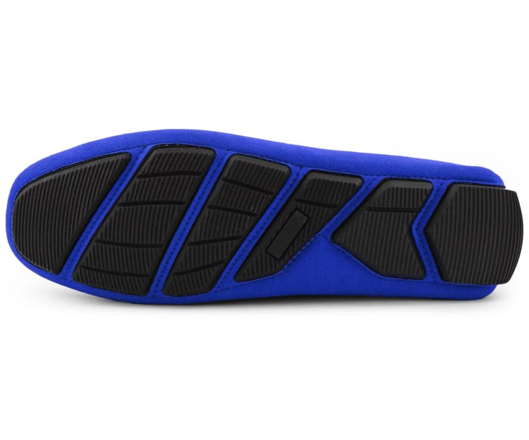 Amali Luxe Walken Men’S Royal Blue Loafers Driving Moccasins by Amali – Don't Panic Shoes