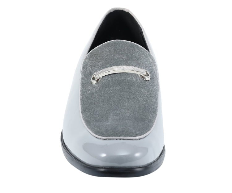 Amali Men's Andrew Grey Loafers by Amali – Don't Panic Shoes