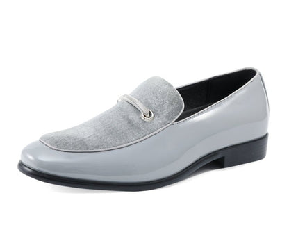 Amali Men's Andrew Grey Loafers by Amali – Don't Panic Shoes