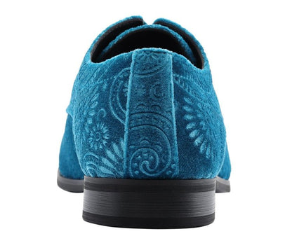 Amali Men's Chadwick Turquoise Oxfords by Amali – Don't Panic Shoes
