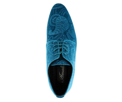 Amali Men's Chadwick Turquoise Oxfords by Amali – Don't Panic Shoes