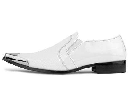 Amali Men's Davis White Smoking Slippers by Amali – Don't Panic Shoes