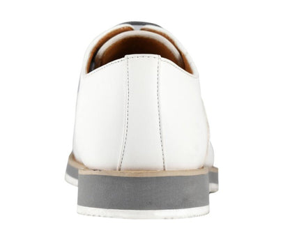Amali Men's Gideon White Oxfords by Amali – Don't Panic Shoes