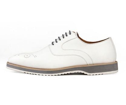 Amali Men's Gideon White Oxfords by Amali – Don't Panic Shoes