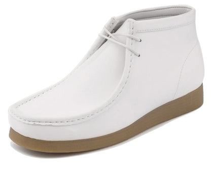 Amali Men's Jason2 White (Smooth) Boots by Amali – Don't Panic Shoes